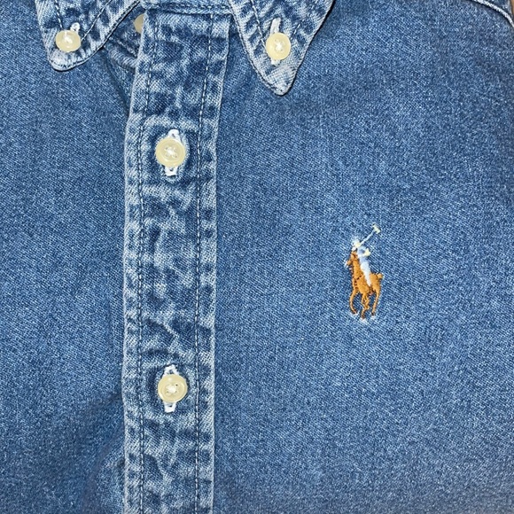 Ralph Lauren long sleeve Denim shirt size 6 - Picture 3 of 4